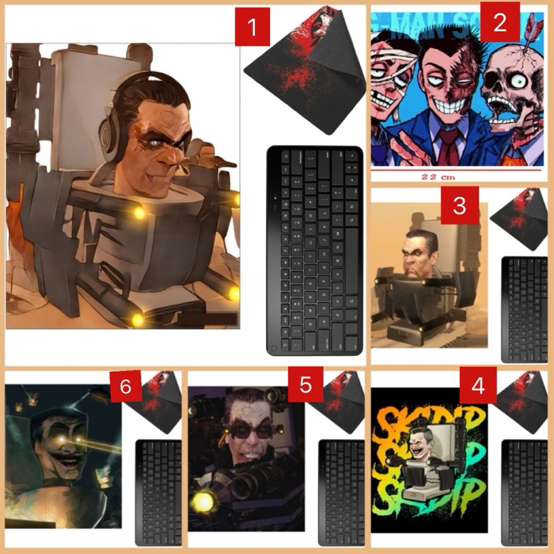 Lót chuột máy tính G man skibidi toilet / bàn di chuột hình G-man game skibidi toilet