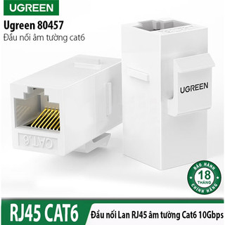Nhân ổ cắm mạng CAT6 Ugreen âm tường kiểu đầu nối 80457