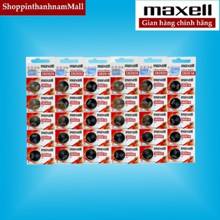 Vỉ 5 Pin Maxell CR2032 / CR2025 / CR2016 / CR1632 / CR1220 / CR2450 / CR1620 / CR1616 Chính Hãng