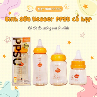 Bình sữa wesser ppsu cổ hẹp 60ml/140ml/250ml