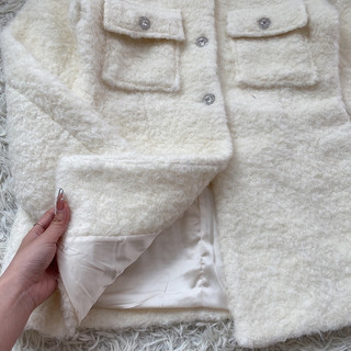 Khoác dạ lông cúc ngọc 528