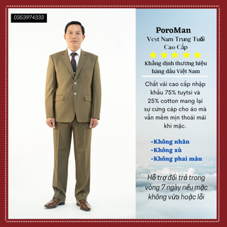 bộ comple nam trung niên chất vải dày dặn lịch lãm