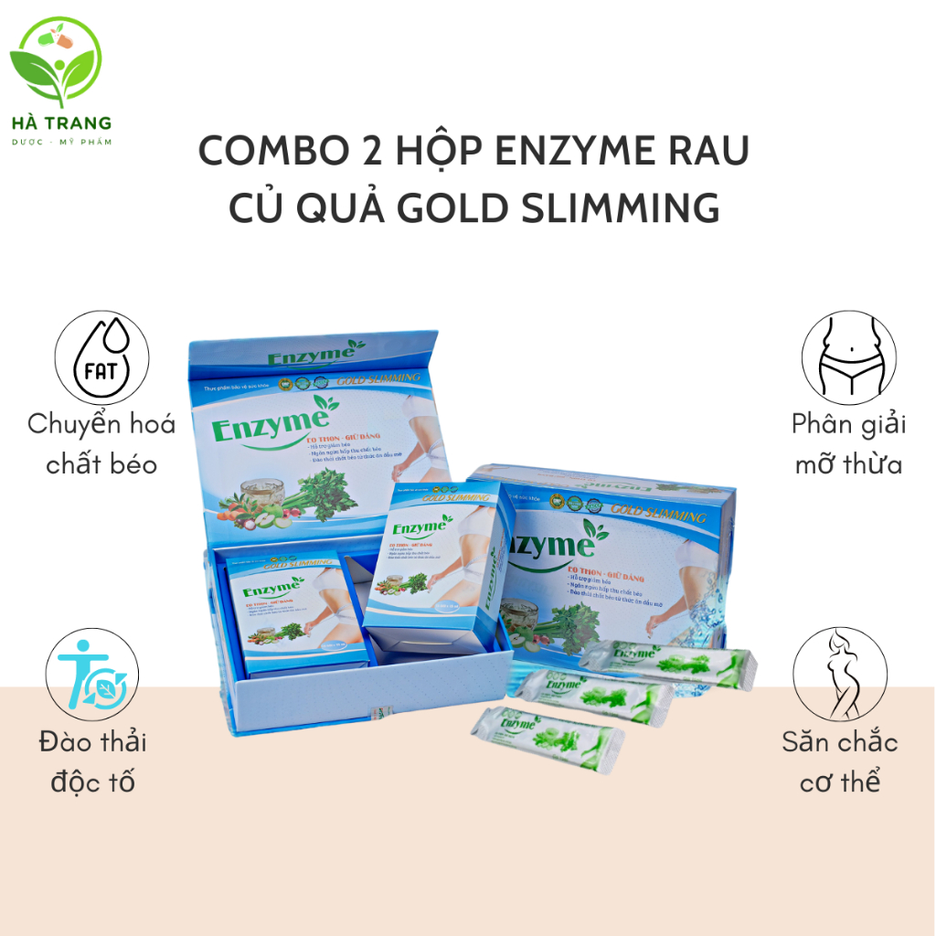 Combo 2 hộp Enzyme rau củ quả Eo thon giữ dáng