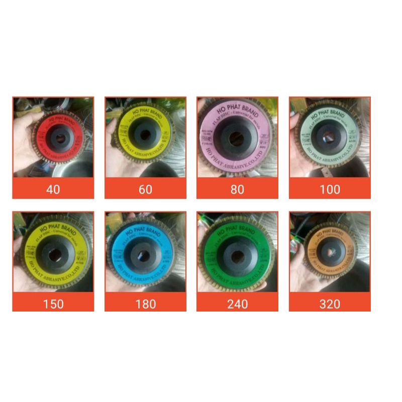 Nhám xếp vải Ho Phat 100mm 60 lá