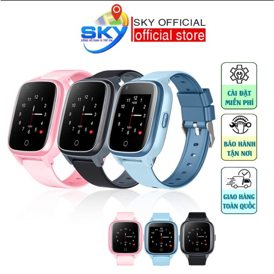 Đồng Hồ Định Vị Lắp Sim CALL VIDEO Thông Minh Cho Trẻ Em SKYONE Wonlex KT17 - CÓ RUNG - CHÍNH HÃNG