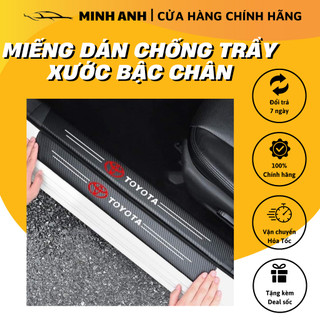 Bộ 9 MIẾNG DECAL DÁN BẢO VỆ BẬC CHÂN XE Ô TÔ, MIẾNG DÁN CHỐNG TRẦY XƯỚC BẬC CHÂN