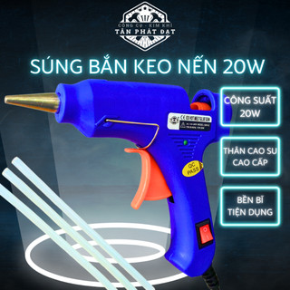 Máy bắn keo nến Silicon công suất 20W, Súng bắn keo nóng chảy nhỏ gọn, đa năng, tiện dụng sữa chữa