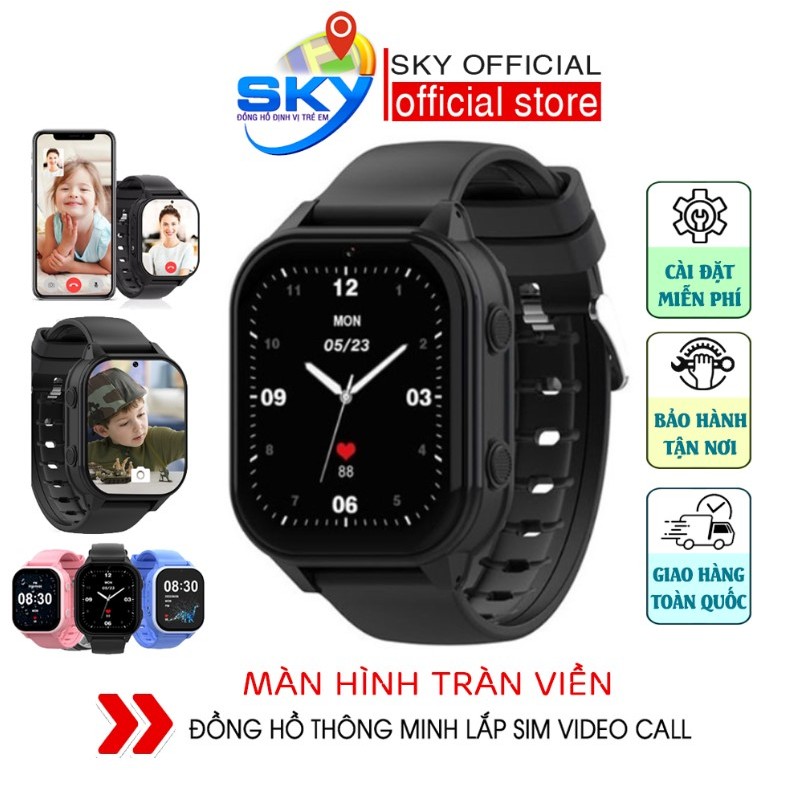 Đồng Hồ Định Vị Trẻ Em SKYONE Wonlex KT19 Video Call, Dung Lượng Pin Khủng, Chống Nước - CÓ RUNG