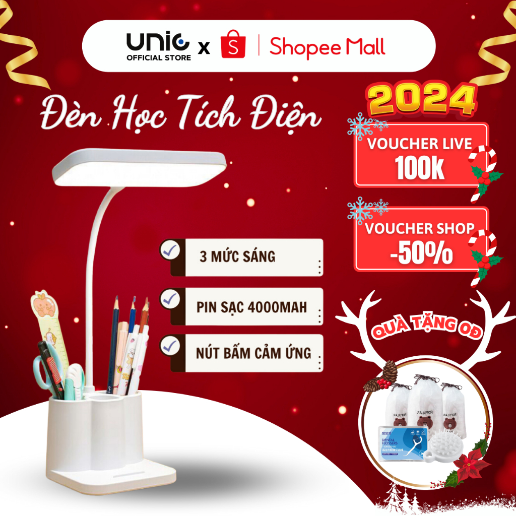 Đèn Để Bàn Học, Bàn Làm Việc METIS Tích Điện Cảm Ứng 3 Chế Độ Ánh Sáng Chống Cận Tùy Chỉnh Bảo Vệ Mắt