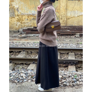 MARKI/ ÁO LEN OVERSIZED CỔ LỌ DÀI TAY A538
