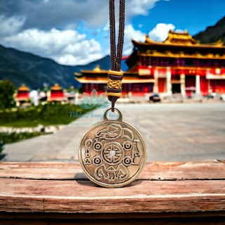 Dây chuyền đồng tiền king money amulet, mặt dây chuyền may mắn, phong thuỷ tài lộc