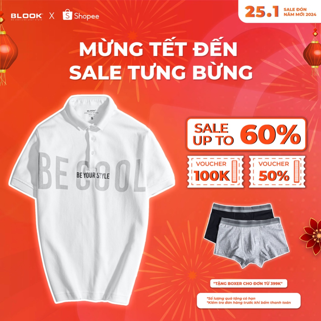 ÁO POLO NAM BLOOK TRẺ TRUNG HIỆN ĐẠI MÃ 35664