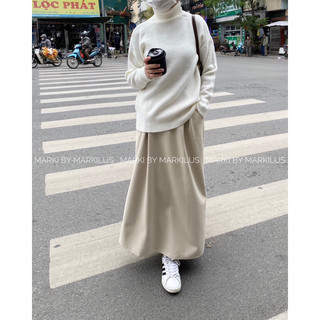 MARKI/ ÁO LEN OVERSIZED CỔ LỌ DÀI TAY A538