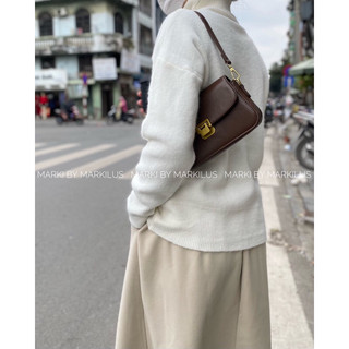 MARKI/ ÁO LEN OVERSIZED CỔ LỌ DÀI TAY A538