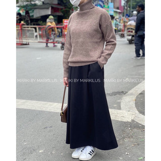 MARKI/ ÁO LEN OVERSIZED CỔ LỌ DÀI TAY A538