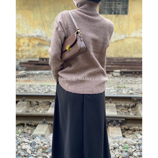 MARKI/ ÁO LEN OVERSIZED CỔ LỌ DÀI TAY A538