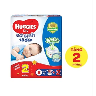 Tã bỉm Huggies dán đủ size S80 S54 NB74 M76