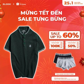 Áo thun polo cổ trụ blook - mã 33405