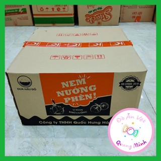 Bán sỉ cả thùng Snack Nem nướng phên Dưa Hấu Đỏ 10 bịch 30 gói thơm cay ngon hấp dẫn, đồ ăn vặt hot nhất