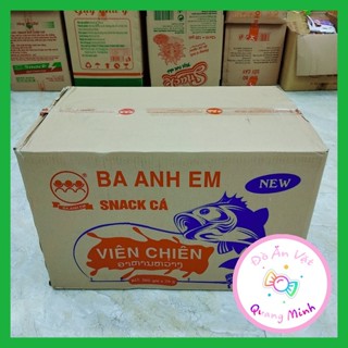 Bán sỉ cả thùng Snack cá viên chiên Minh Châu foods 10 bịch 60 gói giòn sụn thơm ngon, đồ ăn vặt cổng trường hot