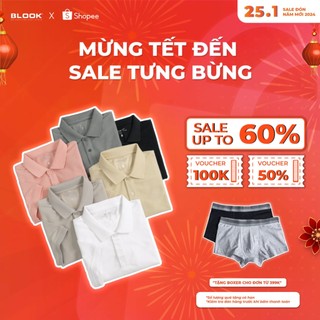 Áo polo nam blook cá sấu trơn 35702