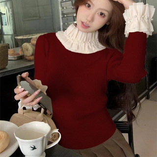 Áo len cổ ngọc [HÌNH THẬT]