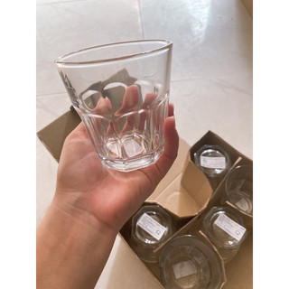 Set 6 ly thuỷ tinh cầm tay dùng uống trà, cafe