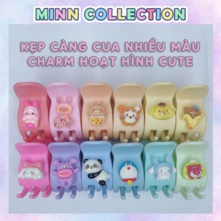 (Lốc 12 cái) Kẹp tóc càng cua 3 răng, 5 răng cầu vồng 6 màu và 12 màu pastel cực xinh