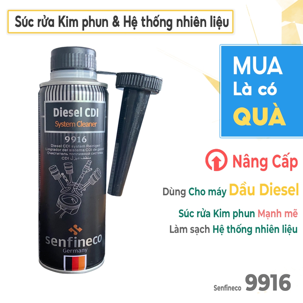 Senfineco 9916 Súc Rửa Kim Phun Hệ Thống Nhiên Liệu Cao Cấp Ô Tô Máy Dầu Diesel