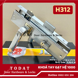 Khoá tay gạt cửa đi hệ 1000 jeely h312 dùng cho cửa đố lớn 4x8