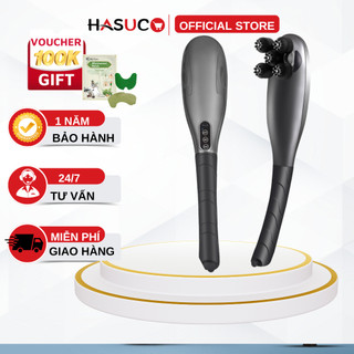 Máy massage cầm tay hasuco, máy đấm lưng sạc pin không dây 6 đầu phiên bản cao cấp massage đa năng toàn thân kt-916