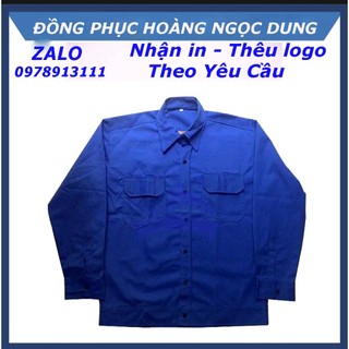 Áo bảo hộ lao động vải kaki loại 1 , đồng phục bảo hộ lao động, áo công nhân
