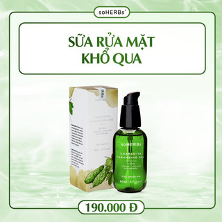 Sửa rửa mặt khổ qua 80ml soherbs - sạch da , kiềm dầu nhờn