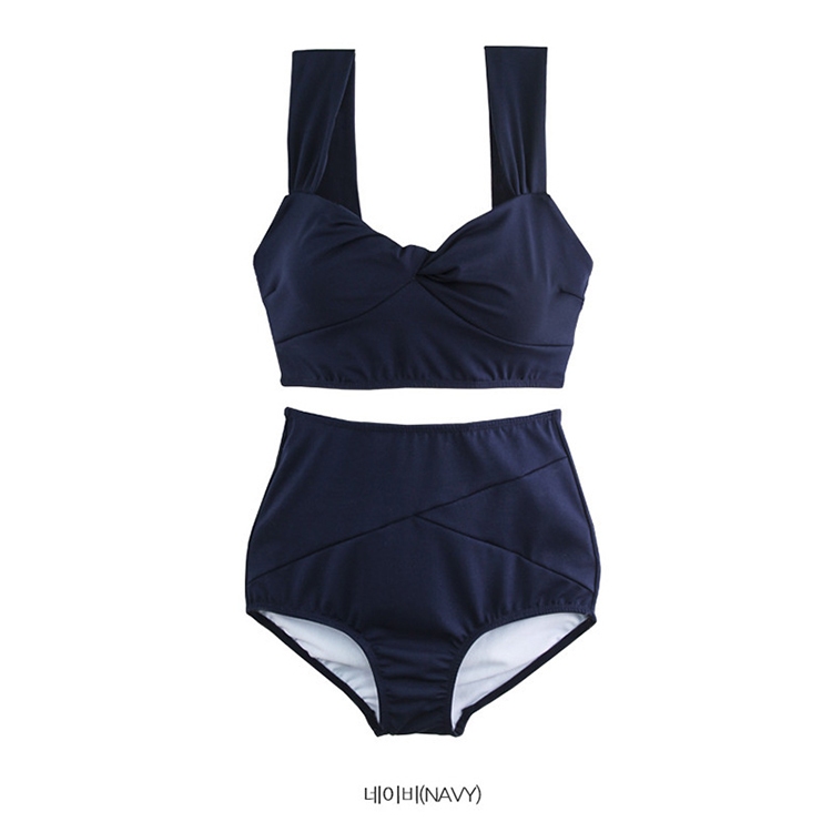 Bikini 2 Mảnh Với Quần Cạp Cao phong cách Hàn Quốc,  Không Lộ Bụng, Chất Liệu Co Giãn Thoải Mái | BigBuy360 - bigbuy360.vn