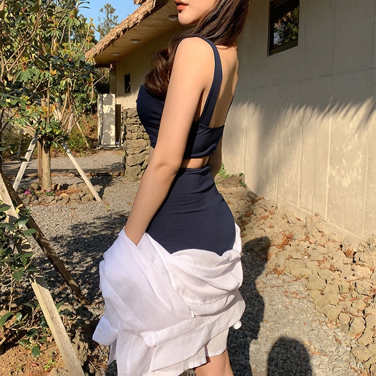 Bikini 2 Mảnh Với Quần Cạp Cao phong cách Hàn Quốc,  Không Lộ Bụng, Chất Liệu Co Giãn Thoải Mái | BigBuy360 - bigbuy360.vn