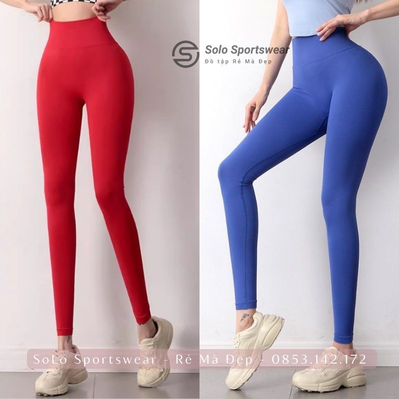 Quần Legging Cạp Lưng Cao Chun Mông Gen Bụng Tập Gym Yoga Thể Thao Nữ Thun Dệt Siêu Co Giãn 4 Chiều Thấm Hút Thoáng 020