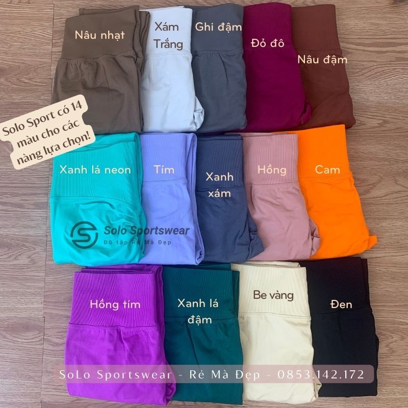 Quần Legging Cạp Lưng Cao Chun Mông Gen Bụng Tập Gym Yoga Thể Thao Nữ Thun Dệt Siêu Co Giãn 4 Chiều Thấm Hút Thoáng 020