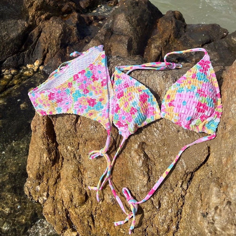 Bộ Bikini Đi Biển Dây Buộc Hoa Nhí - Làm Nổi Bật Vẻ Quyến Rũ Tự Tin của Bạn | BigBuy360 - bigbuy360.vn