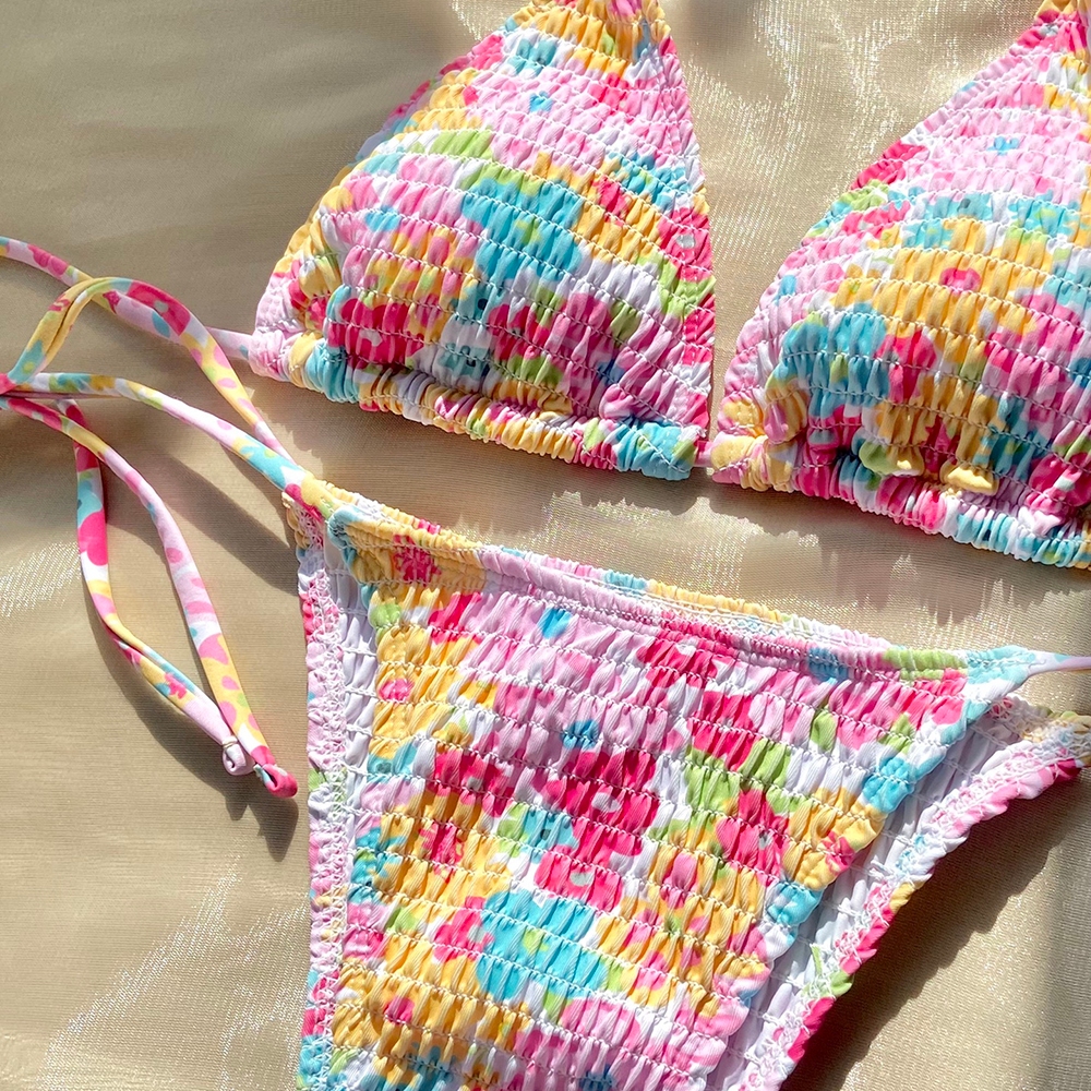 Bộ Bikini Đi Biển Dây Buộc Hoa Nhí - Làm Nổi Bật Vẻ Quyến Rũ Tự Tin của Bạn | BigBuy360 - bigbuy360.vn