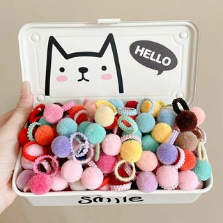 Sét 10/20/50 cột buộc tóc cục bông cho bé gái