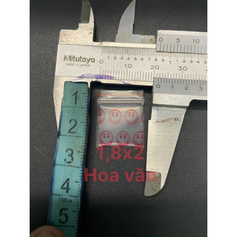 Túi zip mini hoa văn