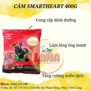 Cám smartheart 400g thức ăn cho chim nhồng, sáo, cưỡng, két