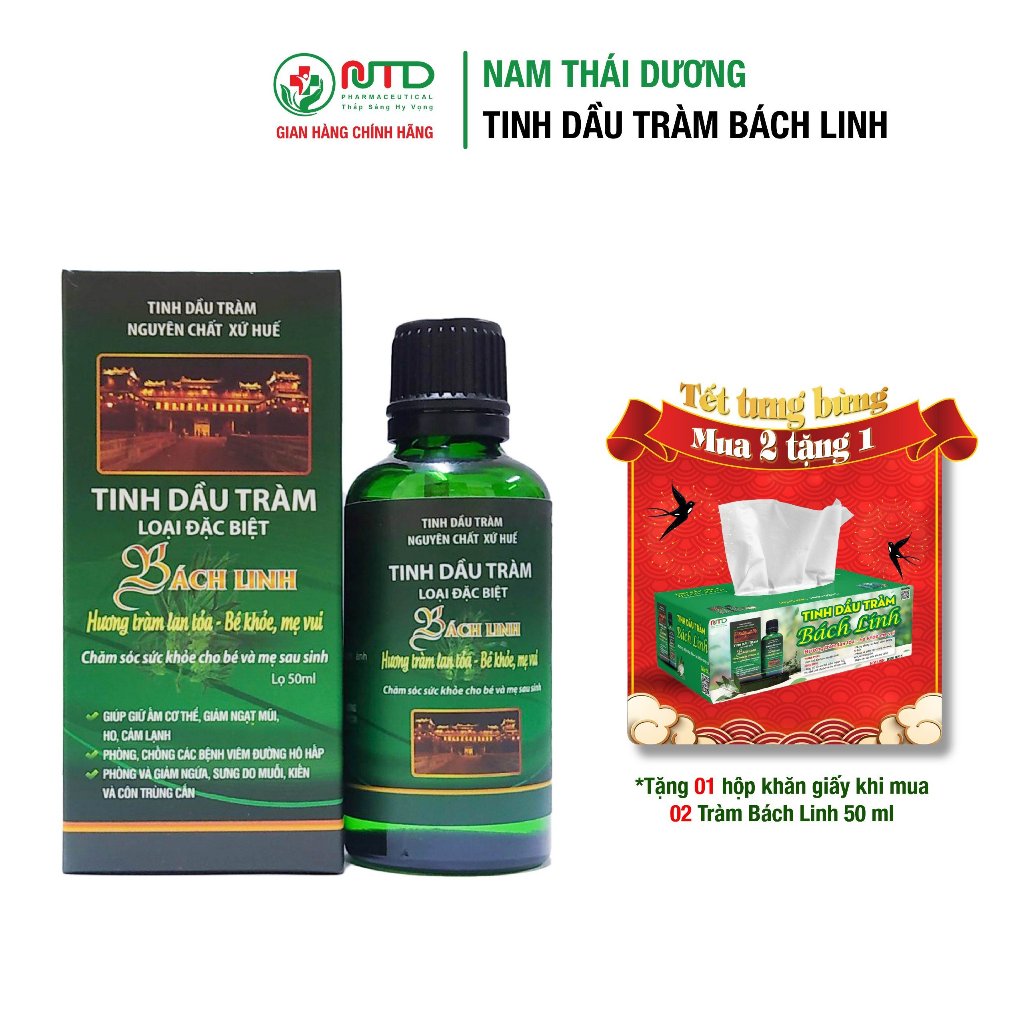 Tinh dầu Tràm Bách Linh chăm sóc sức khỏe Mẹ và Bé 30ml-50ml [Chính Hãng-Top 100 Thương Hiệu Uy Tín]