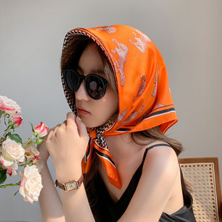 Khăn Lụa Vuông 70x70 Quàng Cổ Nữ Công Sở Đẹp- Quấn Tóc Quấn Túi Làm Áo Yếm Lụa