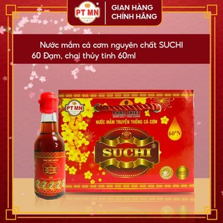 Nước mắm cá cơm suchi 60 độ đạm, 60ml - sản phẩm ocop 4 sao bình thuận