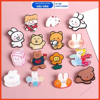 Ghim Cài Phụ kiện trang trí áo, balo, túi ví, Sticker Ghim Cài Trang Trí Hoạt Hình nhiều mẫu dễ thương
