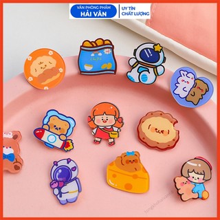 Ghim Mini Cute Phụ kiện cài trang trí áo, balo, túi ví, Sticker Ghim Cài Trang Trí Hoạt Hình Dễ Thương