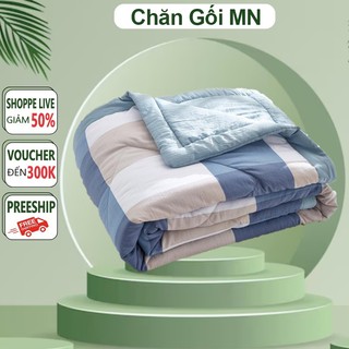 Chăn hè chần bông cotton đắp 2 mặt thoáng mát