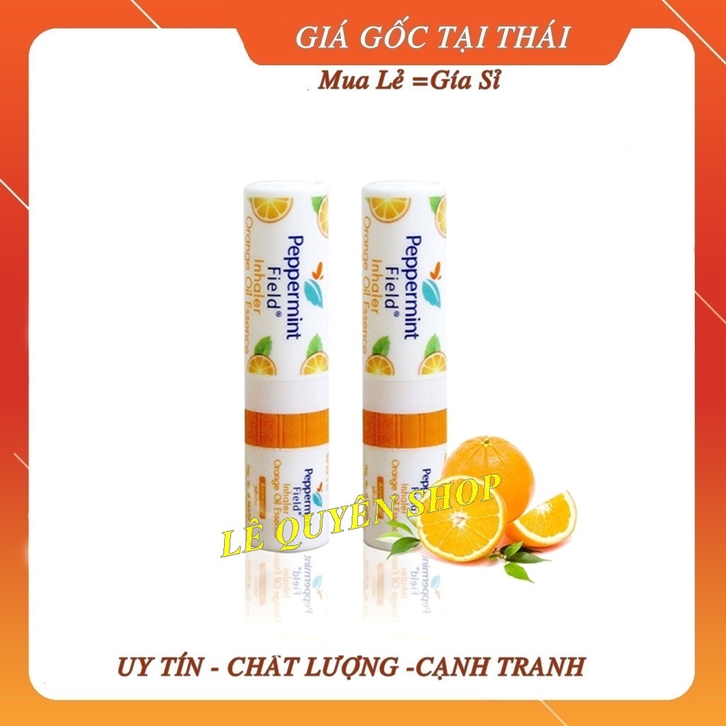 Hít Thông Mũi 2in1 Peppermint Field  Thái Lan màu cam