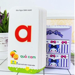 Thẻ học chữ cái và số đếm, bộ 40 thẻ học dạy chữ và số thông minh cho bé